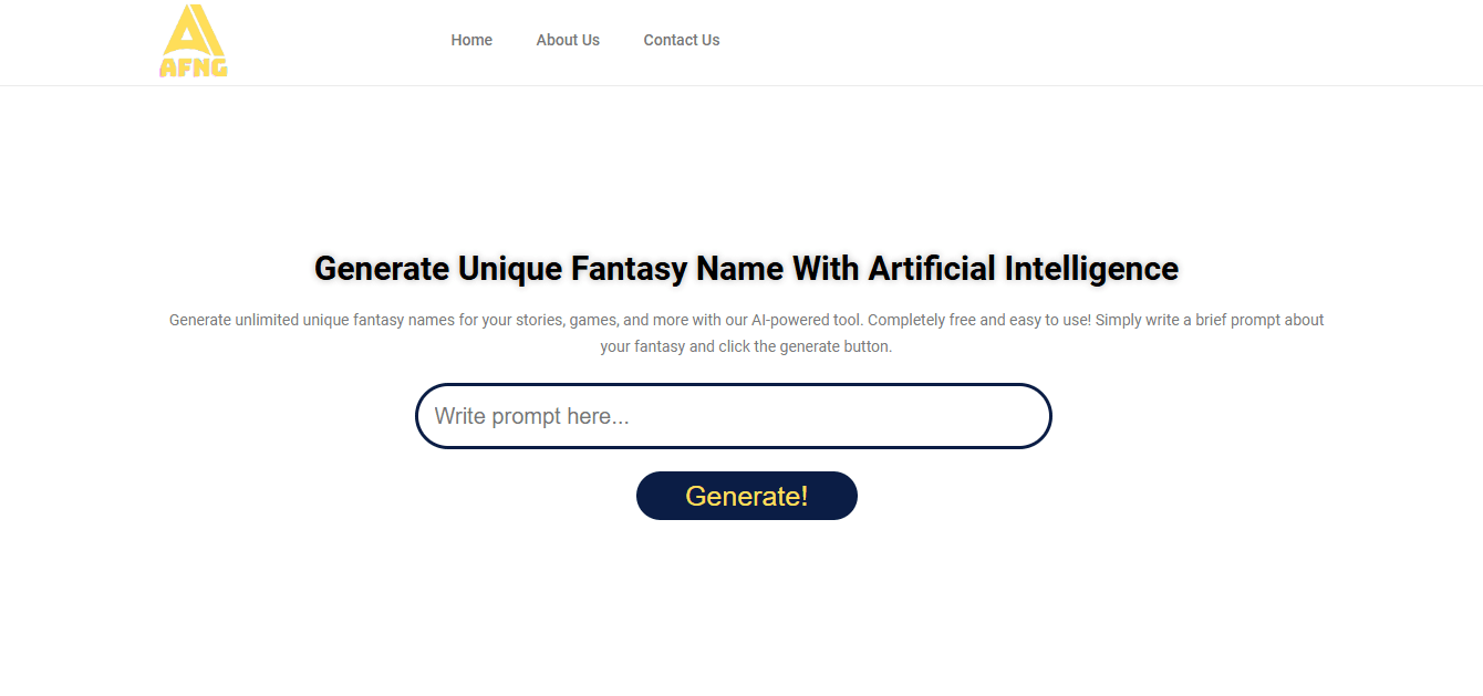 Ai Fantasy Name Generator